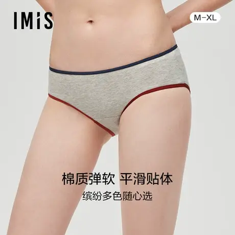 爱美丽IMIS商场内裤女舒适棉感柔软印花中腰平角裤包臀IM23BJP1商品大图