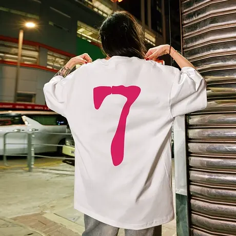 Nuthink大码情侣短袖美式高街潮牌T恤男潮流ins宽松半袖男款夏季商品大图