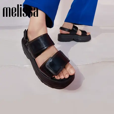 Melissa梅丽莎女士炫彩魔术贴松糕底凉鞋33577商品大图