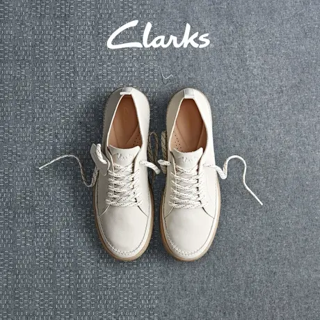 Clarks其乐女鞋单鞋秋季小白鞋休闲鞋一脚蹬懒人鞋透气板鞋图片