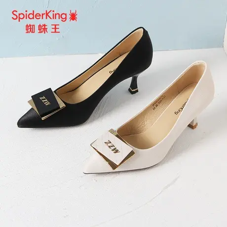 SPIDER KING/蜘蛛王高跟鞋2023秋季商场新款单鞋细跟工作女鞋软底商品大图
