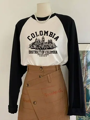 春秋装仿棉长袖t恤女2023新款欧货冬季今年流行内搭打底衫上衣服图片