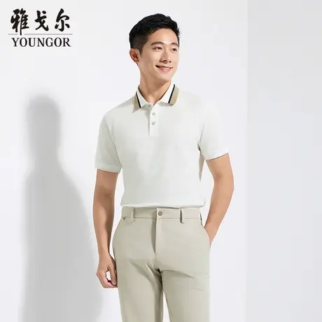 【商场同款】雅戈尔男士短袖POLO夏季新款官方商务休闲短袖T恤男商品大图