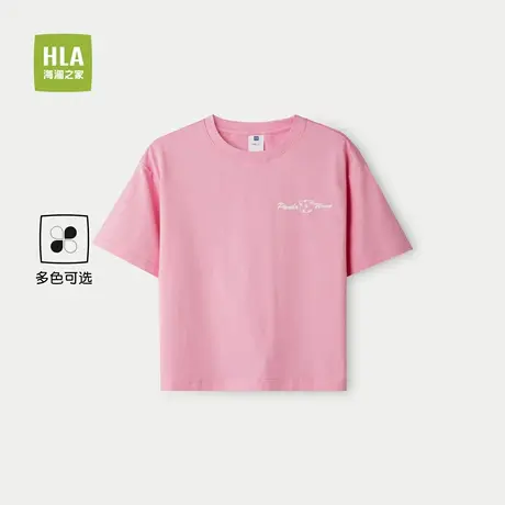 HLA/海澜之家panda wowo熊猫短袖T恤25春夏季新款圆领短t男女童装商品大图