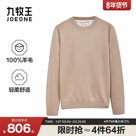 九牧王男装2025秋冬新款舒适柔软商务休闲男款长袖羊毛衫图片