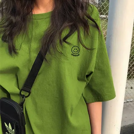 2024年春夏季新款情侣装女装设计感小众短款上衣正肩短袖t恤ins潮商品大图