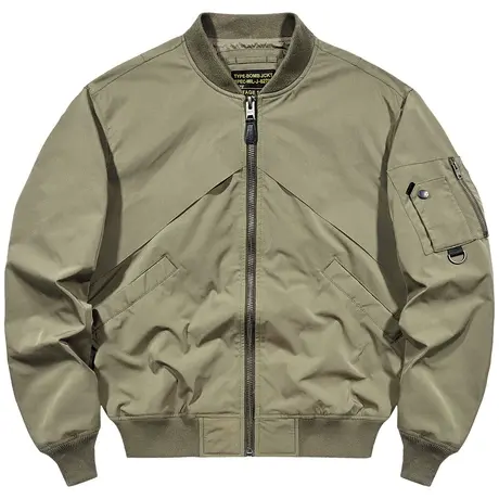 VIP潮牌ma1飞行员夹克男大码工装外套春秋短款宽松纯色棒球服潮牌图片