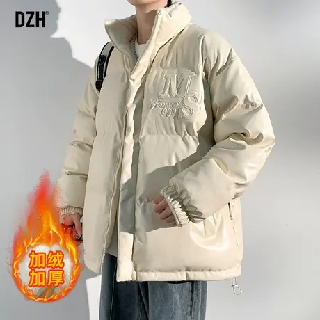 男生两面穿pu皮棉服男冬季加厚2024新款羊羔毛外套高级感保暖棉衣商品大图