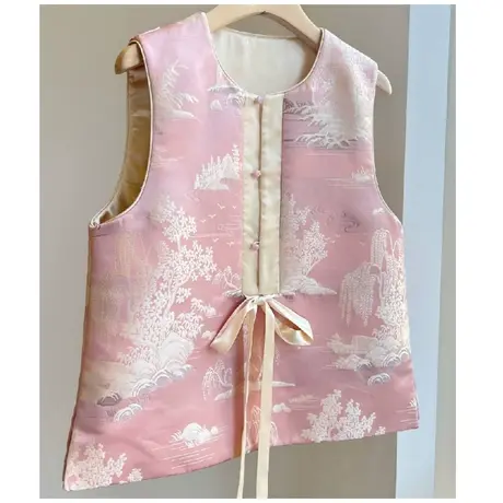 依山傍水中式冬季加棉新款马甲商品大图