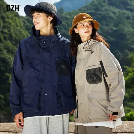 青少年软壳冲锋衣男款工装外套男春秋2024新款上衣潮牌男装登山服商品大图