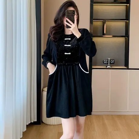 中长款雪纺衫女2024春装新款休闲大码女装时尚洋气减龄遮肉女上衣图片