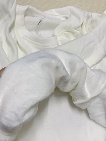 加绒加厚纯棉打底衫女秋冬内搭圆领长袖t恤宽松显瘦保暖白色上衣商品大图