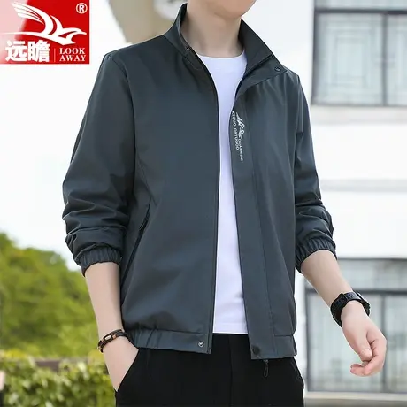 男士外套春秋季2023新款潮牌工装休闲夹克立领百搭冲锋衣上衣男款商品大图