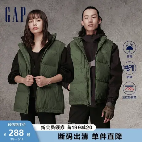 【断码优惠】Gap男装秋季防风雨保暖远红外发热马甲羽绒服720886图片