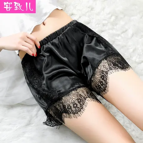 安致儿两条装安全裤女防走光可外穿蕾丝打底裤女短裤薄款夏保险裤商品大图