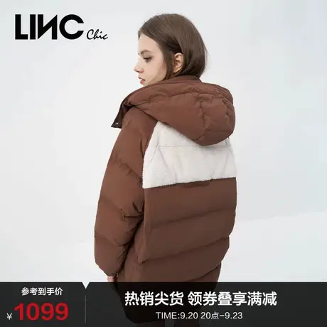 LINCCHIC金羽杰羽绒服女复古学院中长款羽绒服女冬季Y22803163商品大图