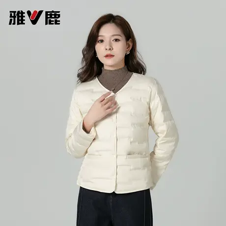 雅鹿羽绒内胆女2025冬季新款时尚休闲简约韩版羽绒服内外可穿商品大图