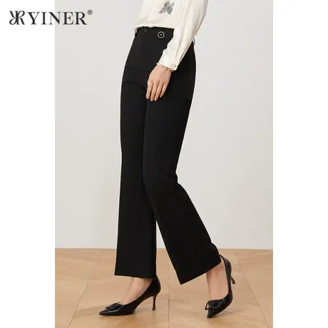 YINER音儿女装2021秋季新款气质通勤OL休闲裤商品大图