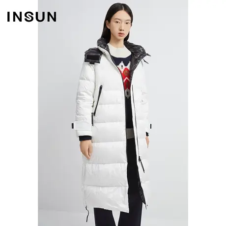 INSUN恩裳冬季防水防绒哑光羽绒服商品大图