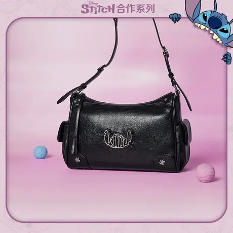 天美意史迪奇联名流浪包女休闲甜酷单肩斜挎包2024春新款X2861AX4商品大图