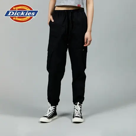 Dickies 24春夏新款女式松紧抽绳休闲裤 松紧脚口宽松长裤商品大图
