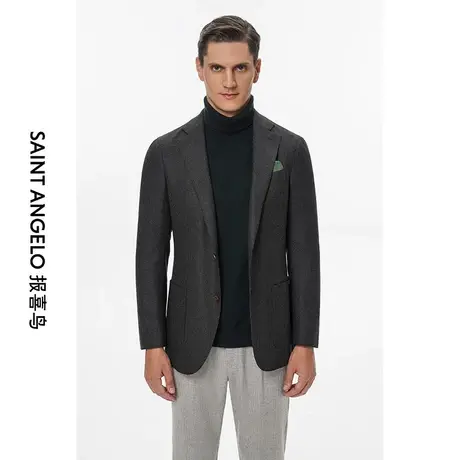 报喜鸟西服定制男士羊毛商务西服上衣平驳领两粒扣双开叉量身定做图片