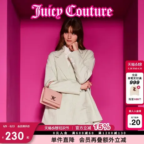 Juicy Couture橘滋外套女2025年春新款刺绣宽松休闲翻领上衣图片