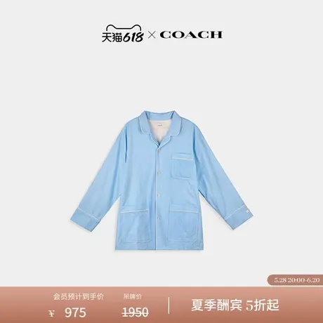 【新品】COACH/蔻驰男女同款休闲衬衫棉质上衣商品大图