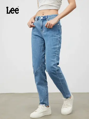 Lee春夏女裤季节性版型中蓝洗水女牛仔裤L439723AZATV商品大图