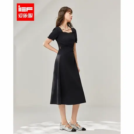 IEF/爱依服连衣裙2025夏季新款法式成熟优雅气质感高级感连衣中裙图片