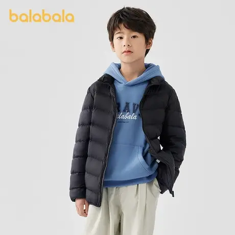 巴拉巴拉童装男童轻薄羽绒服秋冬季女童立领亲子外套防泼水防油污图片