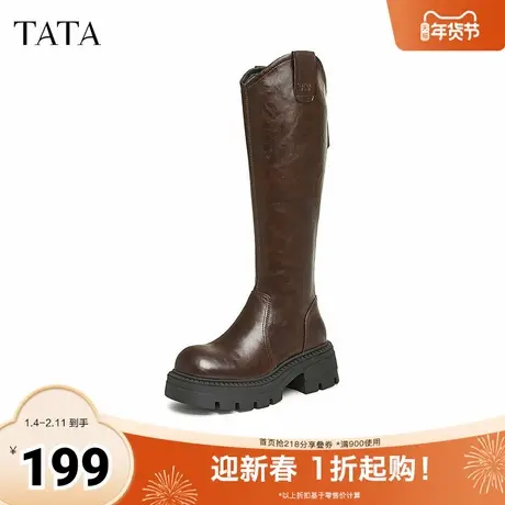 TATA/他她2024秋时尚休闲时装长靴女新款CDL01CC4图片