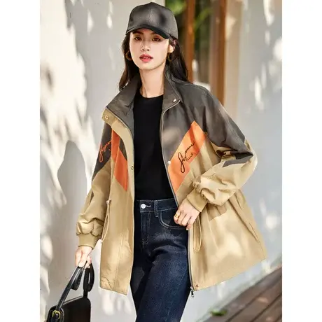 时尚气质中长款风衣外套女士2023年秋季新款百搭休闲显瘦百搭上衣图片