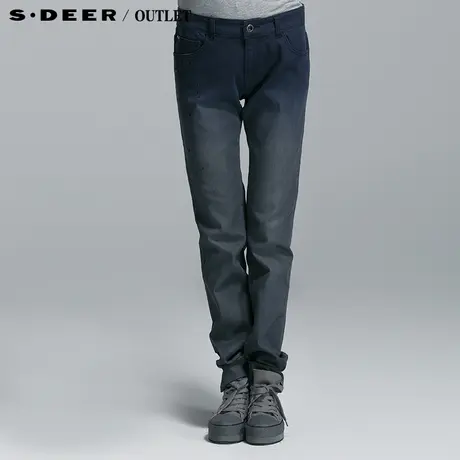 【新品】sdeer圣迪奥专柜正品女装晕染渐变休闲长裤4180883商品大图