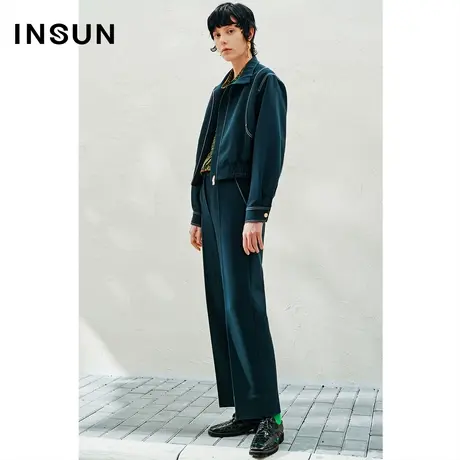 INSUN恩裳春季复古双面穿挺括抗皱短外套商品大图