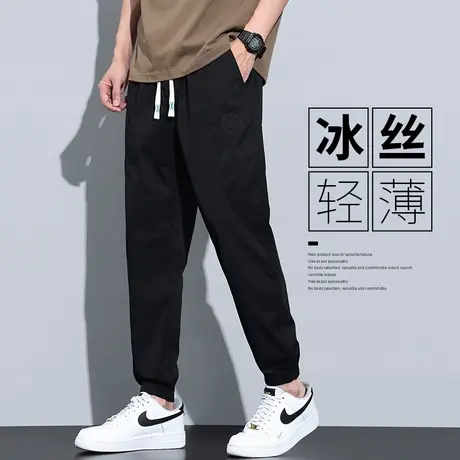 2023新款九分休闲裤男士潮牌束腿工装男装夏装夏季薄款男生男裤子商品大图