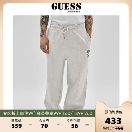 GUESSOriginals新款情侣款经典刺绣LOGO休闲裤-M3GB09K9YH1图片