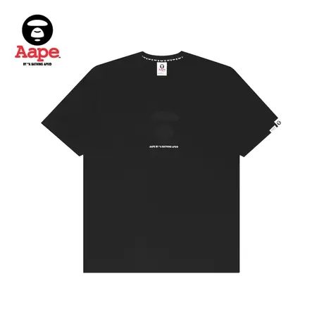 Aape旗舰店男装春夏猿颜字母印花迷彩纯色经典短袖T恤0922XXI商品大图