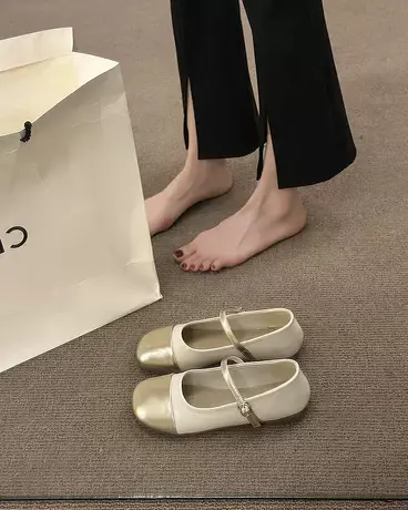 平底玛丽珍女鞋新款软底晚晚鞋一脚蹬鞋子夏季女豆豆鞋不累脚单鞋商品大图