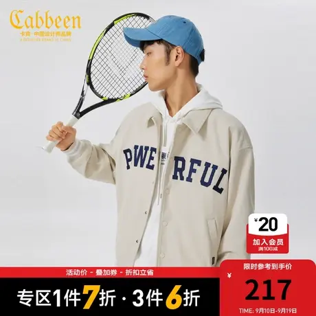 卡宾男装灯芯绒夹克秋新款潮流宽松休闲外套棒球服W图片
