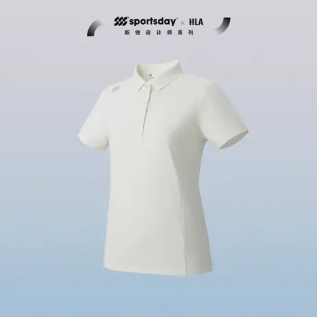 HLA/海澜之家sportsday马术运动POLO24春夏新凉感速干短袖女装商品大图