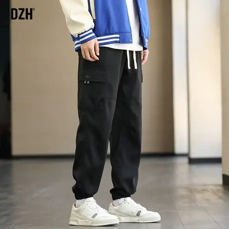 男士裤子ins高街潮机能工装裤男潮牌秋季休闲裤春夏款束脚裤宽松商品大图