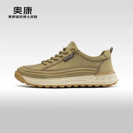 Aokang奥康春秋季新款时尚休闲鞋男织物透气软底百搭轻质潮鞋商品大图
