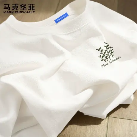 马克华菲纯棉长袖t恤男士2025新款秋季透气圆领内搭男款打底衫潮X商品大图