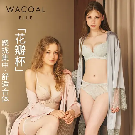 华歌尔Wacoal 蕾丝舒适聚拢归拢软钢圈文胸内衣女 UB35G5商品大图