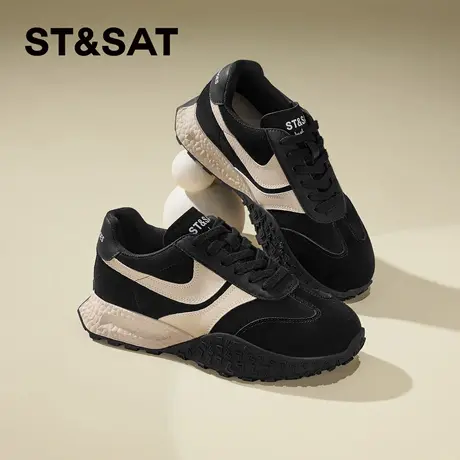 星期六复古厚底德训鞋年春款女鞋百搭休闲运动鞋通勤出行必备商品大图