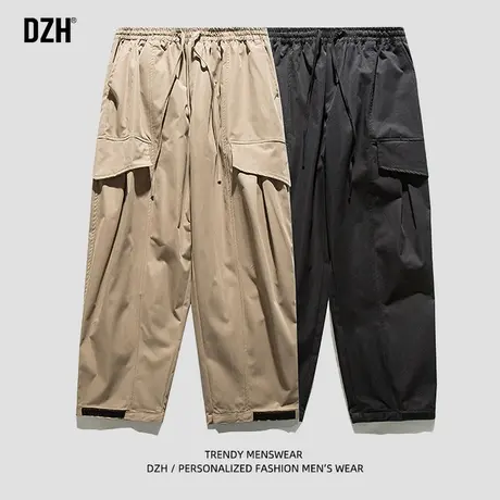 男士美式工装冲锋裤男秋季休闲裤潮牌宽松男裤子2023新款机能长裤商品大图