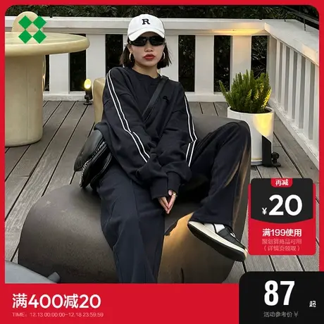 SEMIRPLUS森马套头卫衣2023春季新款印花男女同款纯棉宽松上衣图片