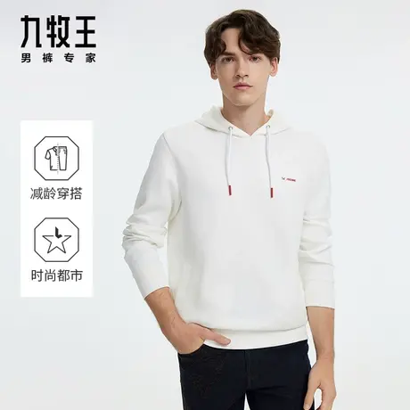 [龙胶囊]九牧王男装新年国潮连帽卫衣24春季新款商场同款时尚T恤图片