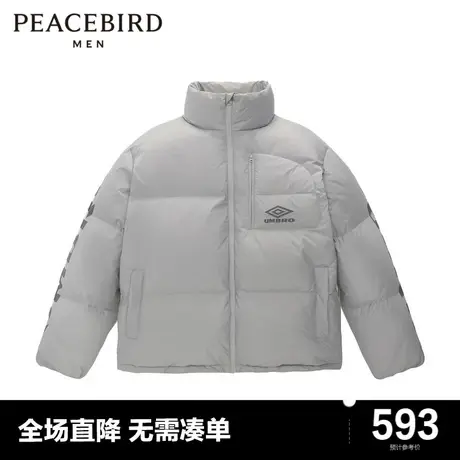 【AIRxPEACE】太平鸟男装奥莱茵宝联名系列拼接面包羽绒服图片